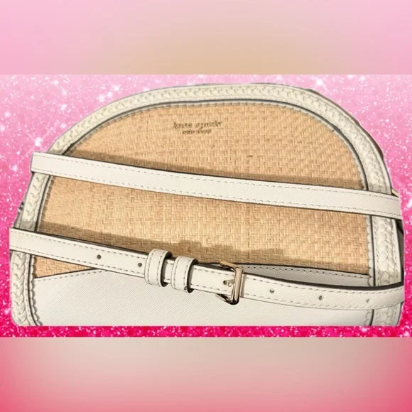 Kate Spade Reiley Straw Dome Crossbody Bag
NWOT Combo Raffia & Saffiano Leather - Picture 5 of 17